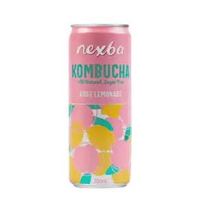 Nexba Kombucha Can Rose Lemonade - Sugar Free
